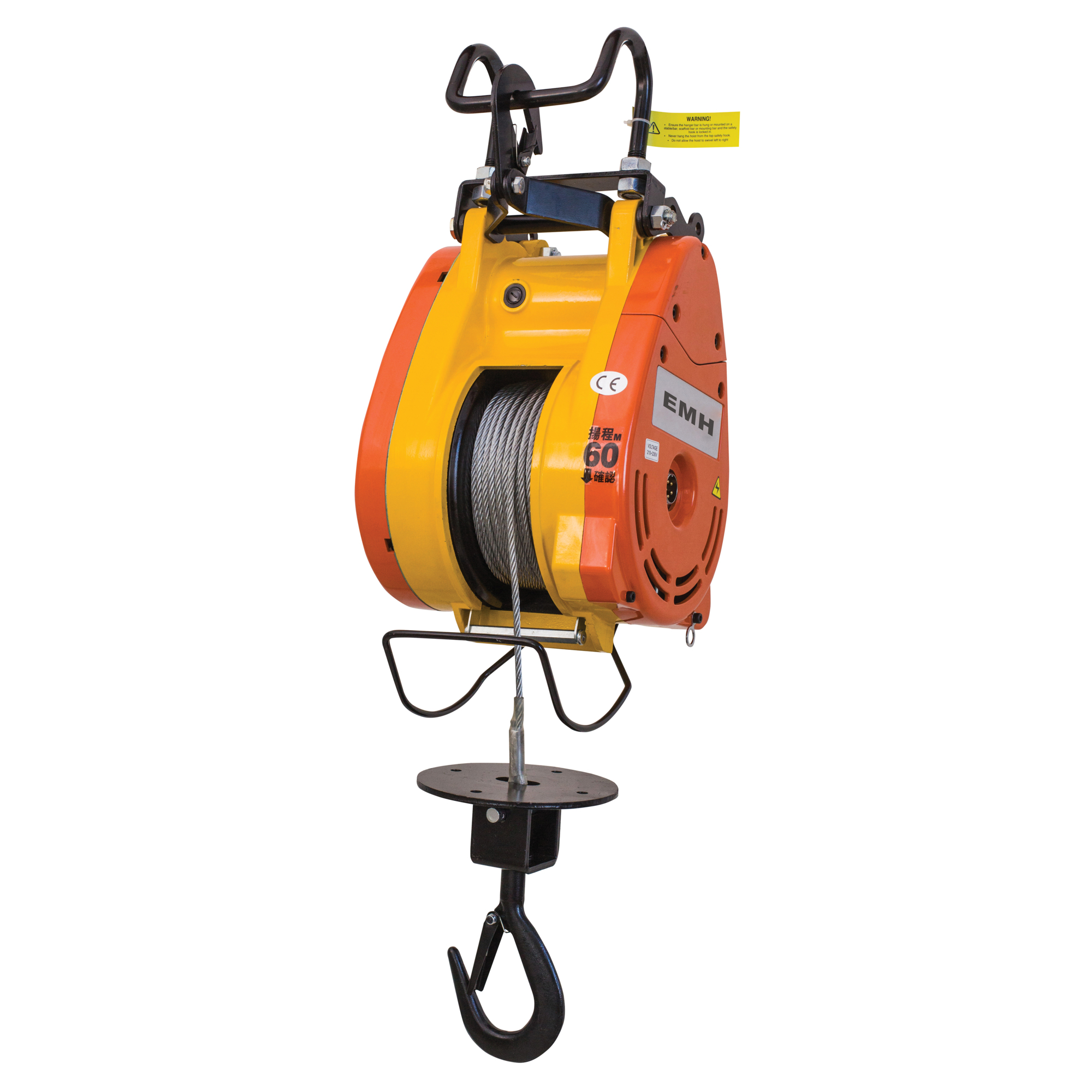 Vestil Electric Mini Hanging Cable Hoist - 300-Lb. Capacity, Manual Trolley, Model# EMH-3